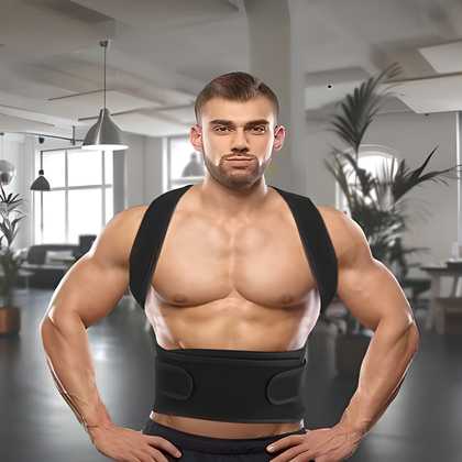 Posture Corrector Shoulder Belt for Men & Women | Back Support Brace | Bizvaro