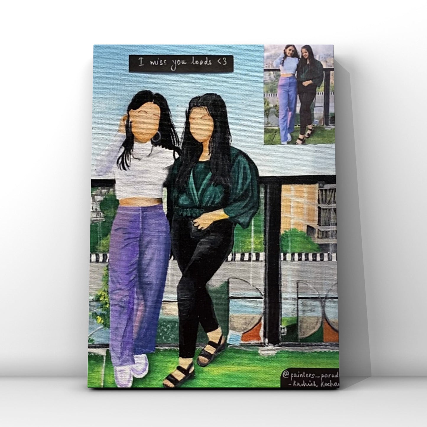Custom Hand-Painted Portrait Canvas | Personalized Art Gift – Painters Paradise | Bizvaro