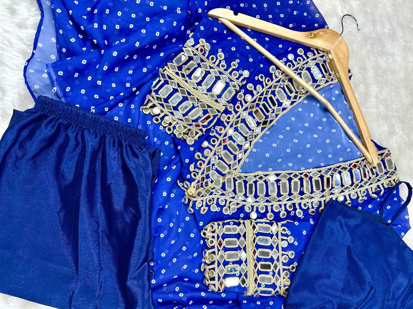 Bandhej Heritage Ethnic Set by pehnaavaindia | Funky Summer Baggy Style Kurti with Pant & Bustier