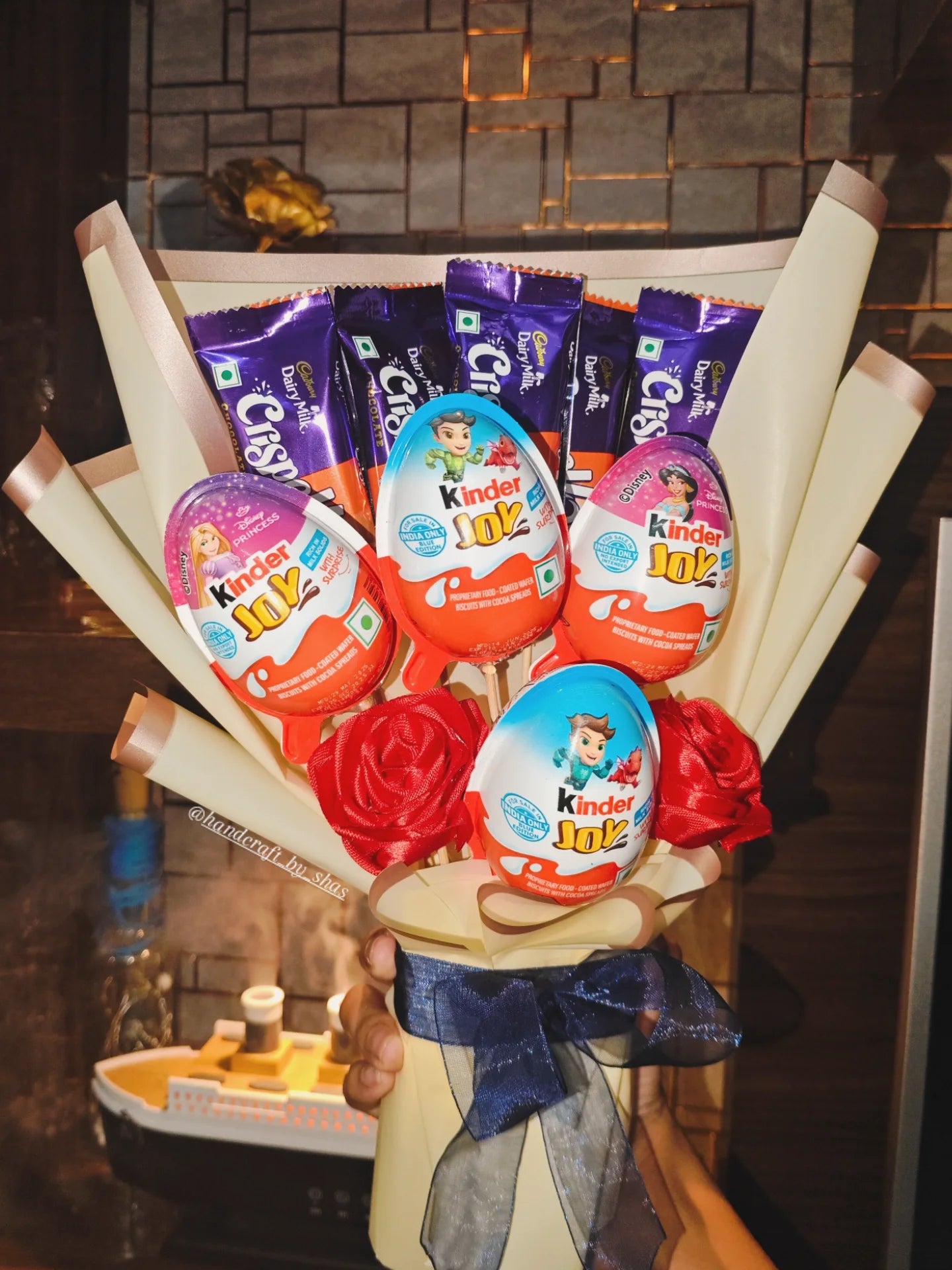 Kinder Joy Chocolate Bouquet | Unique Gifting Idea – Handcraft by Shas | Bizvaro