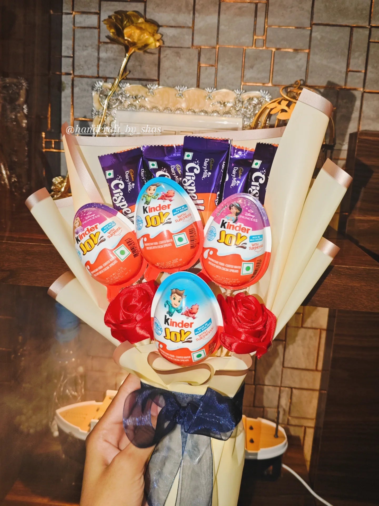 Kinder Joy Chocolate Bouquet | Unique Gifting Idea – Handcraft by Shas | Bizvaro
