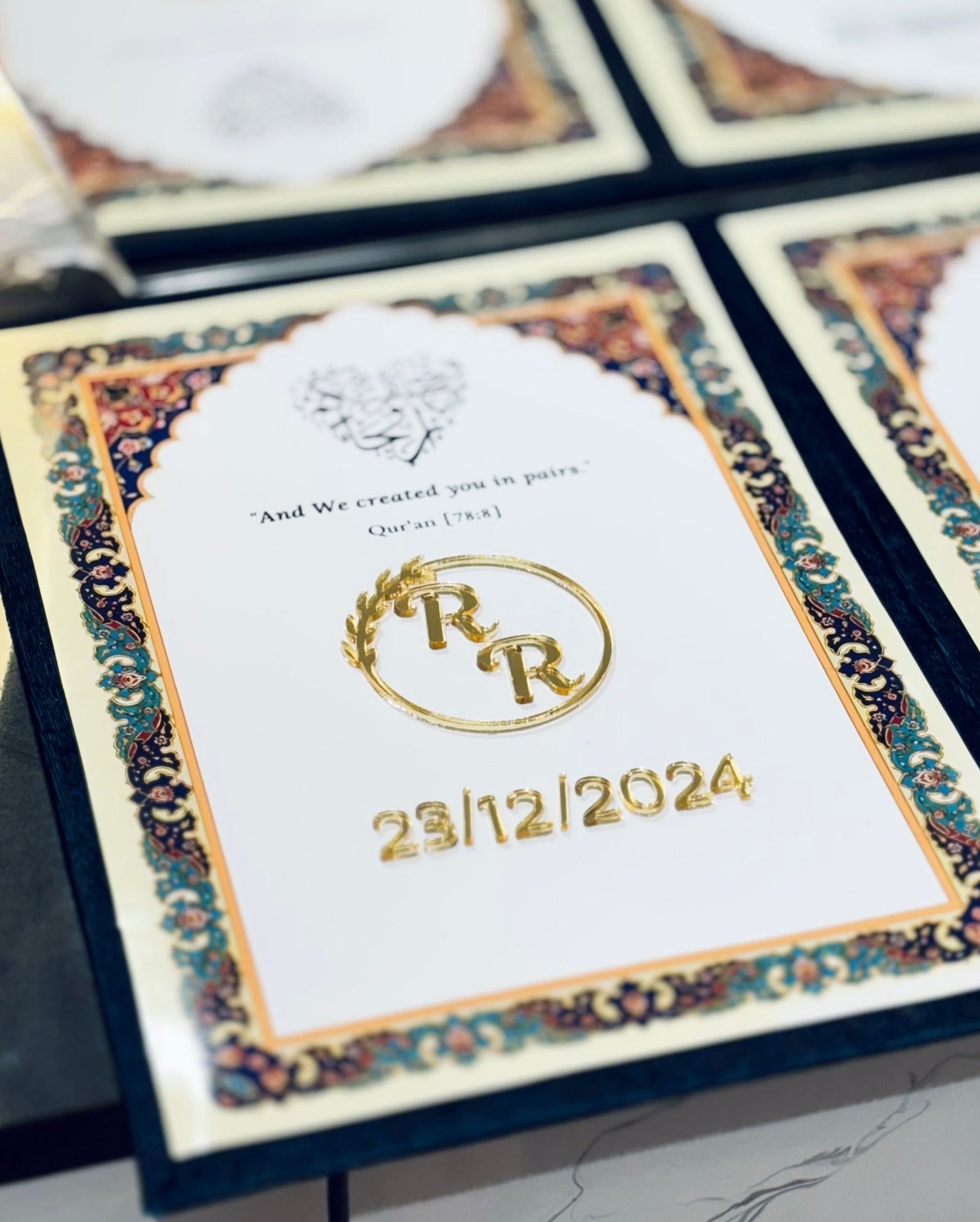 Elegant Handmade Nikah Nama | Custom Wedding Certificate – Handcraft by Shas | Bizvaro