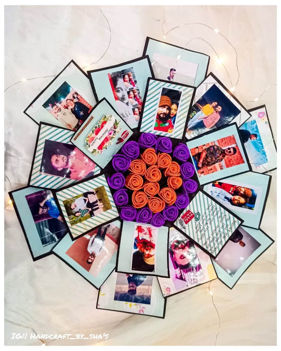 Hexagon Explosion Box for Gifting | Handmade Surprise Box – Handcraft by Shas | Bizvaro
