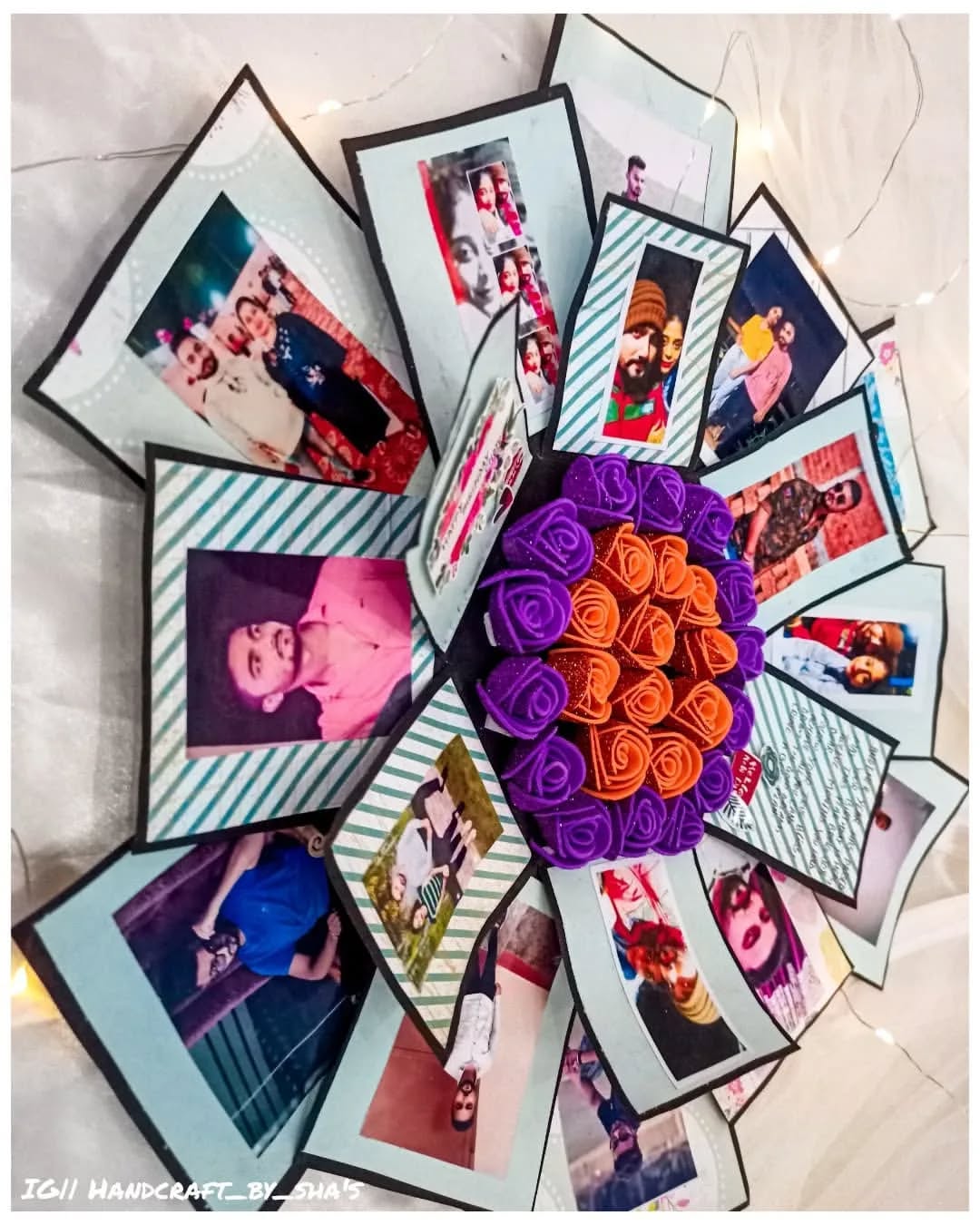 Hexagon Explosion Box for Gifting | Handmade Surprise Box – Handcraft by Shas | Bizvaro
