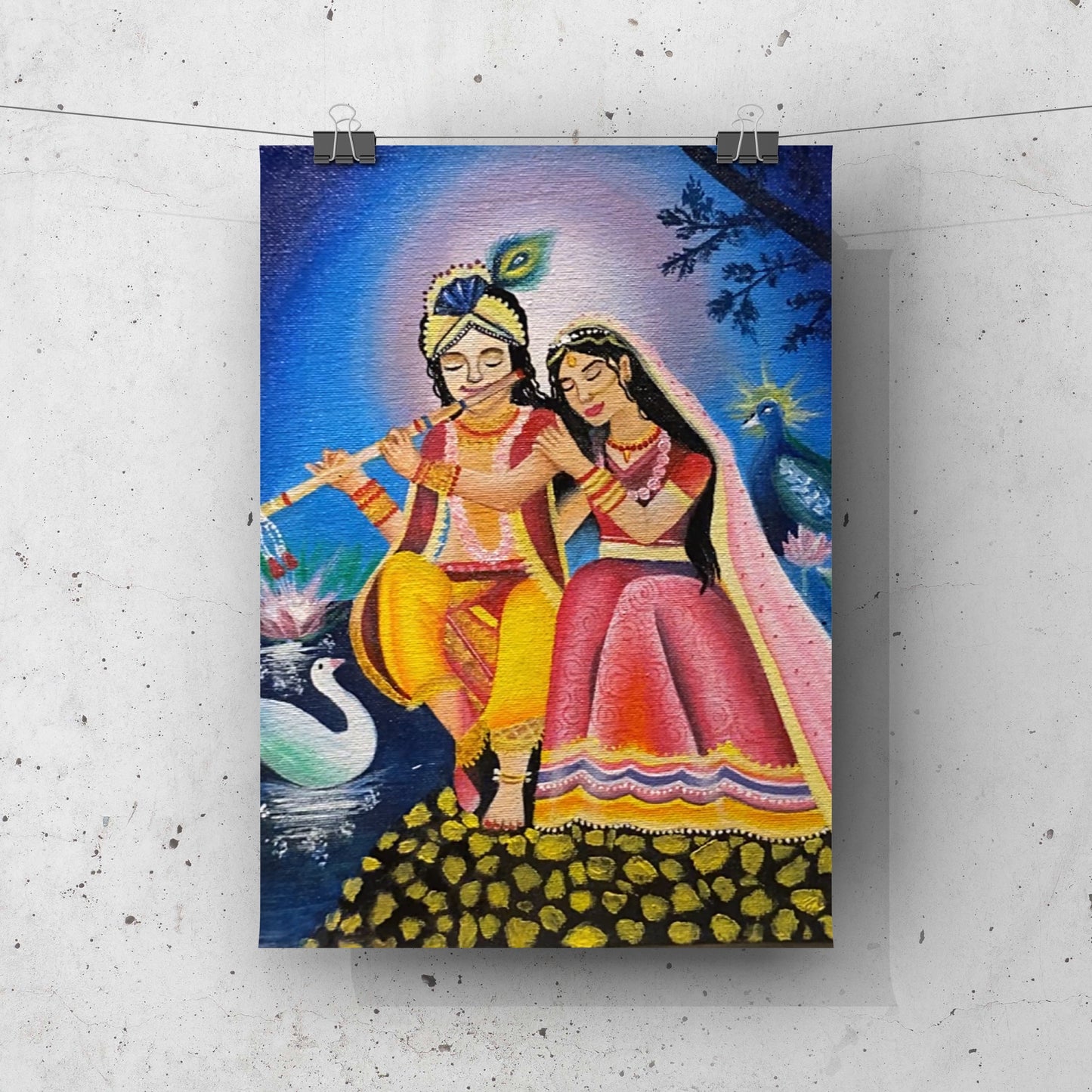 Spiritual Wall Art – Krishna Radha & Buddha Canvas Paintings | Painters Paradise | Bizvaro