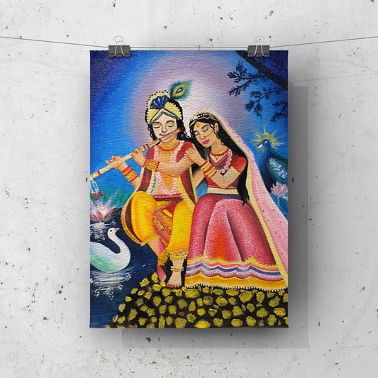 Spiritual Wall Art – Krishna Radha & Buddha Canvas Paintings | Painters Paradise | Bizvaro