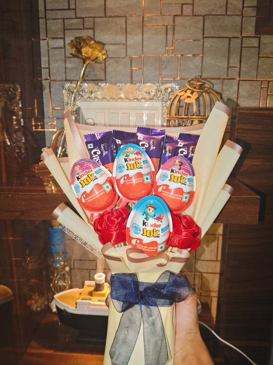 Kinder Joy Chocolate Bouquet | Unique Gifting Idea – Handcraft by Shas | Bizvaro