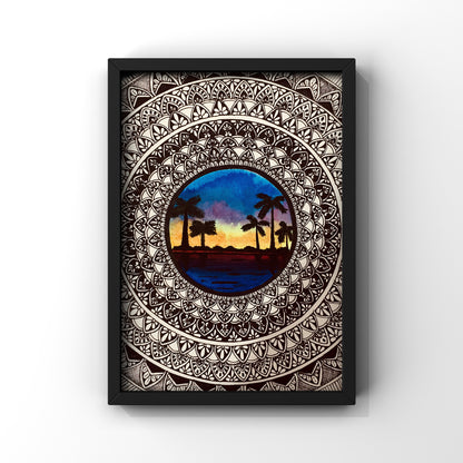 Handcrafted Mandala Art Prints – Premium Wall Decor | Painters Paradise | Bizvaro