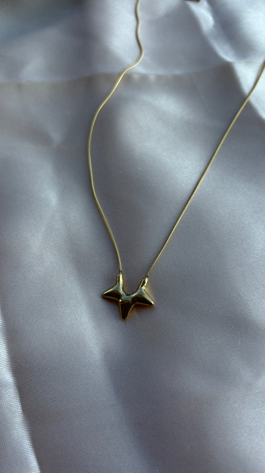 Star Necklace in Gold Finish | Minimal Chic Jewelry | Bling Fling | Bizvaro
