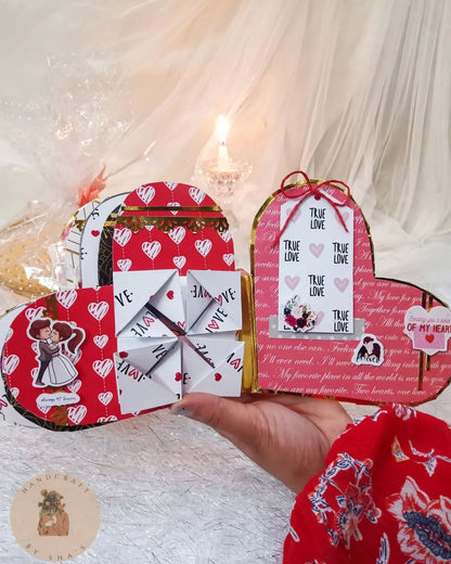 Heart Shaped Handmade Scrapbook for Gifting | Handcraft by Shas | Bizvaro