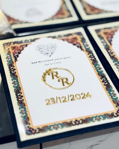 Elegant Handmade Nikah Nama | Custom  Wedding Certificate – Handcraft by Shas | Bizvaro