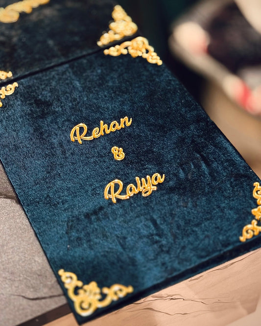 Elegant Handmade Nikah Nama | Custom  Wedding Certificate – Handcraft by Shas | Bizvaro