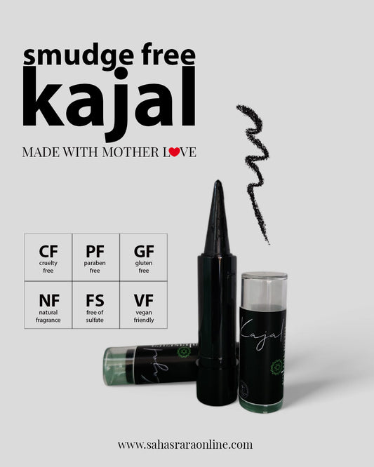 Ayurvedic Smudge-Free Kajal – Vegan, Sulfate-Free & Cruelty-Free | Sahasrara | Bizvaro