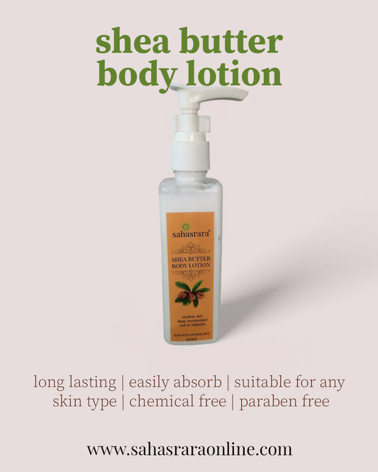Shea Butter Body Lotion for Deep Moisturizing – Sahasrara Ayurvedic Skincare | Bizvaro