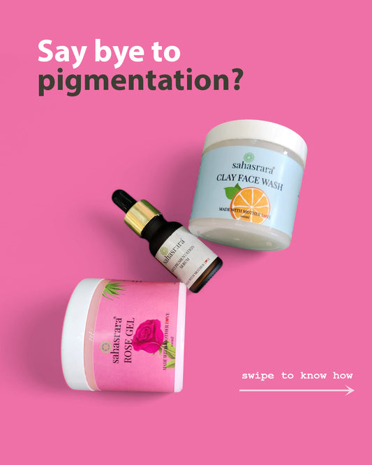 Sahasrara Acne & Pigmentation Kit – Ayurvedic Skincare Solution for Clear, Even-Toned Skin | Bizvaro